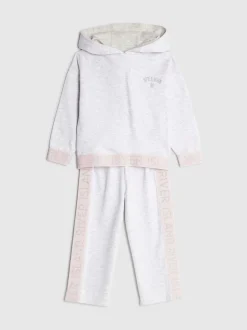 River Island Grey Girls Branded Hoodie Set
