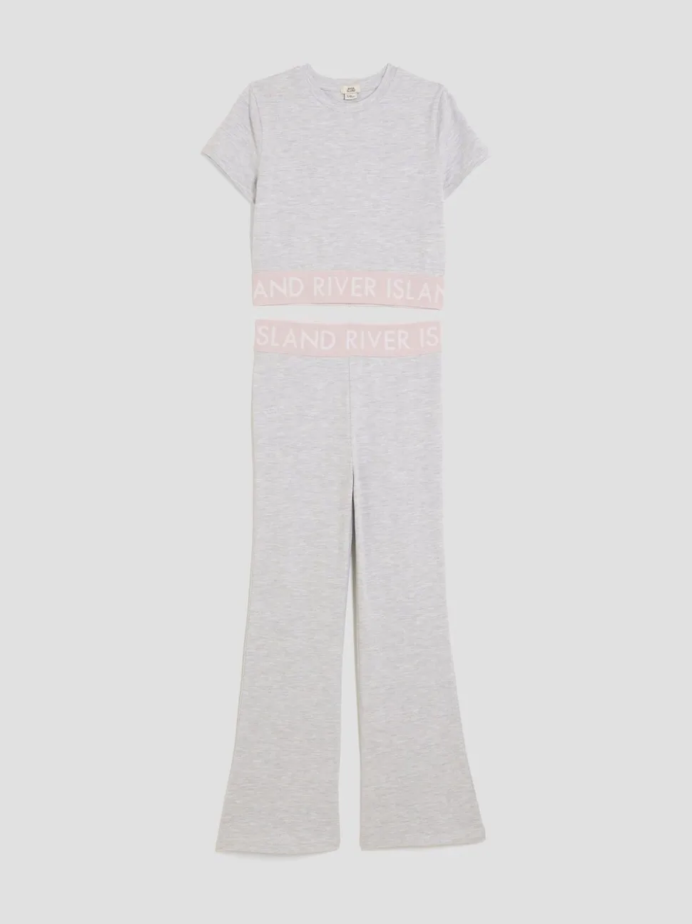 River Island Grey Girls Kickflare Set