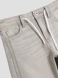 River Island Grey Girls Pull On Wide Jeans