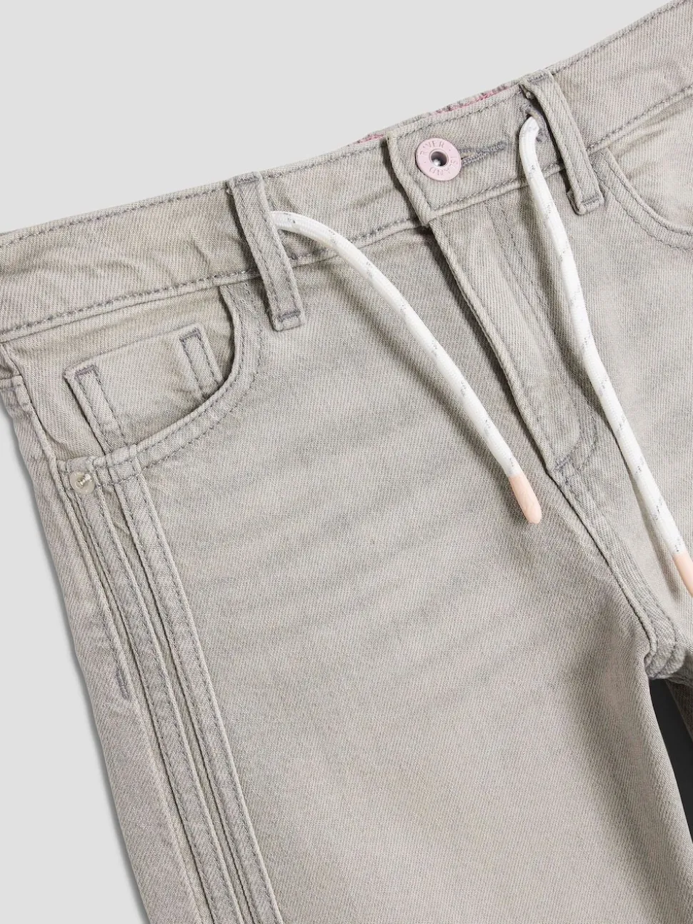 River Island Grey Girls Pull On Wide Jeans