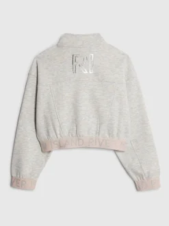 River Island Grey Girls Waistband Bomber Jacket