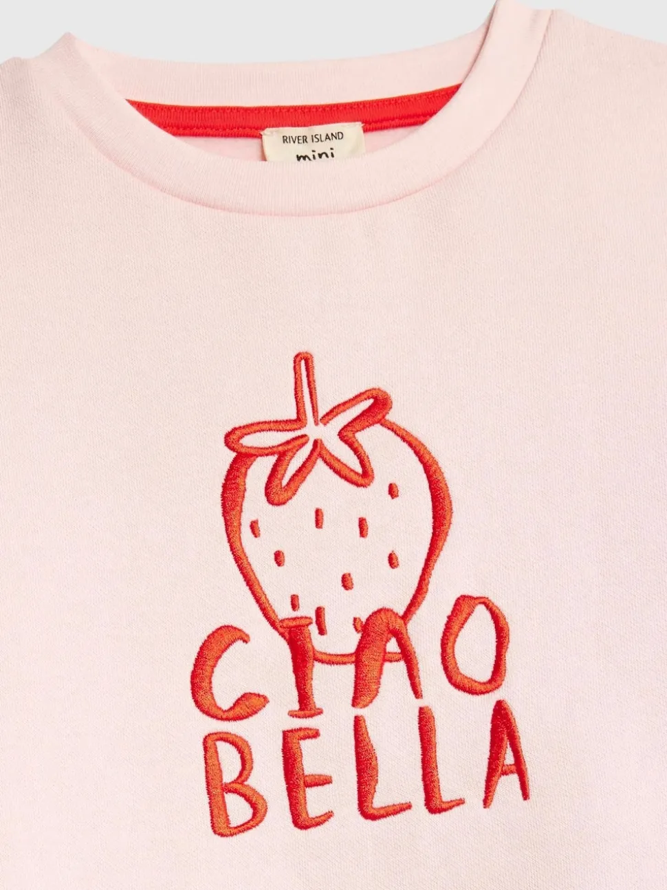 River Island Pink Ciao Bella Sweatshirt & Leggings Set
