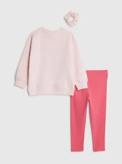River Island Pink Cute Vibes Sweatshirt & Legging Set