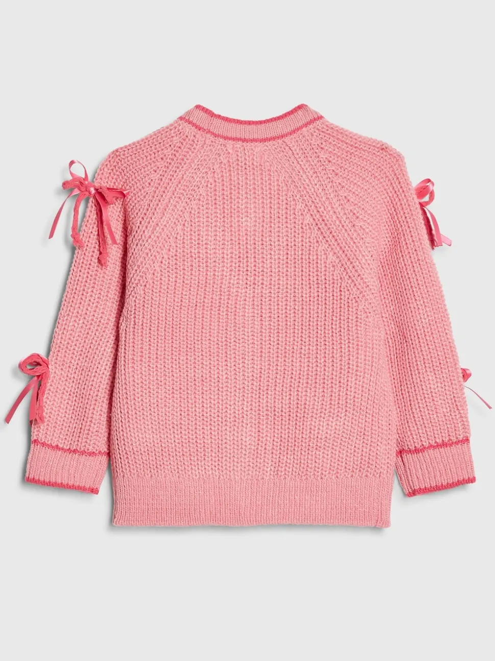 River Island Pink 3D Heart & Bow Cardigan