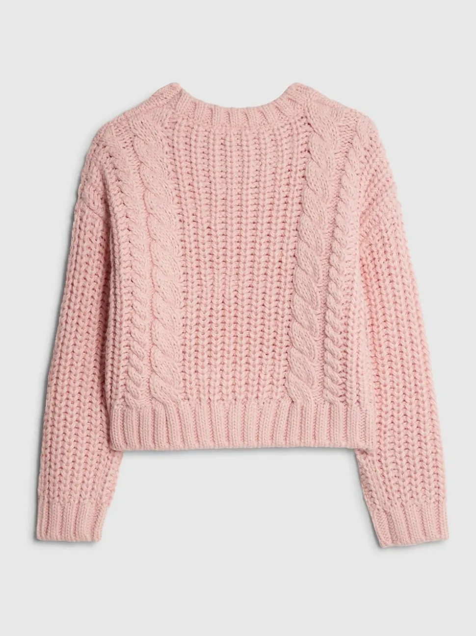 River Island Pink Flower Embroidered Cable Jumper
