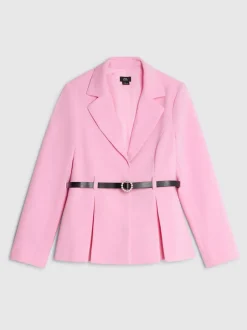 River Island Pink Girls Belted Blazer