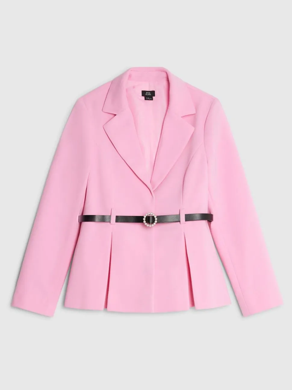 River Island Pink Girls Belted Blazer