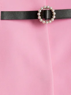 River Island Pink Girls Belted Blazer