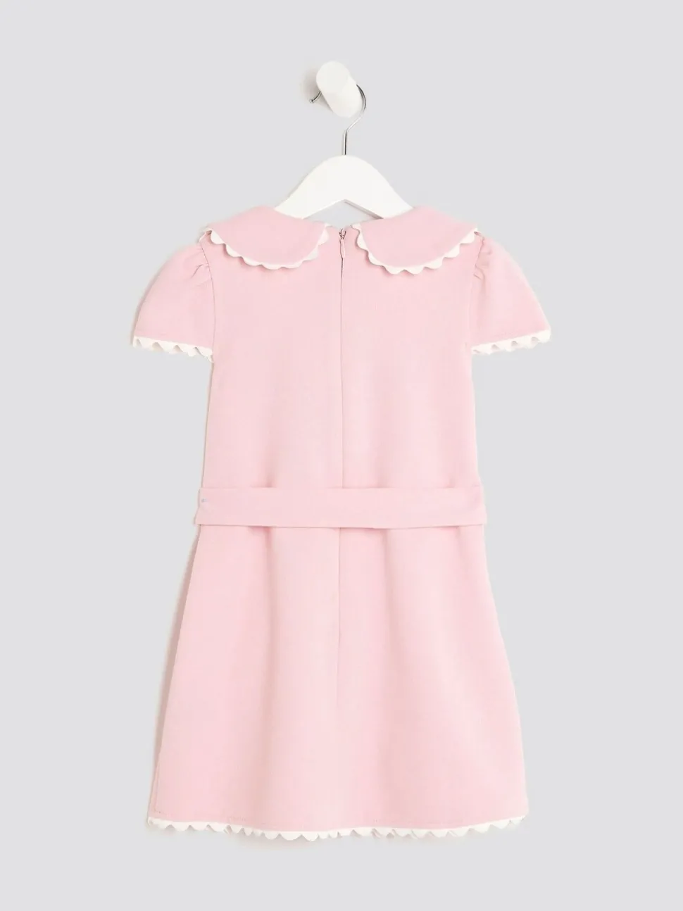 River Island Pink Girls Collared Scuba Dress