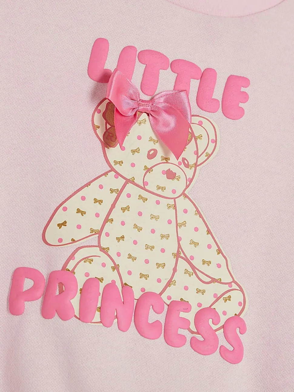 River Island Pink Little Princess Bear & Leggings Set