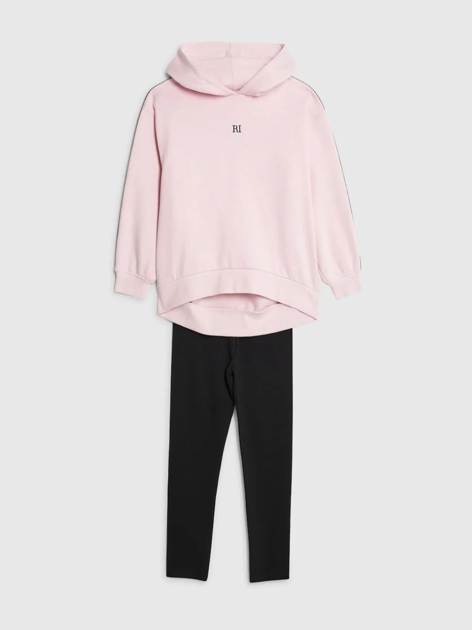 River Island Pink Logo Waistband Hoodie & Joggers Set