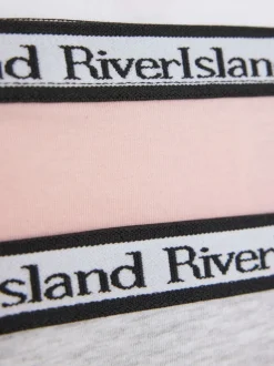 River Island Pink Mix Briefs 5 Pack