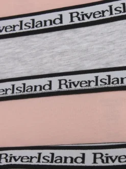 River Island Pink Mix Briefs 5 Pack