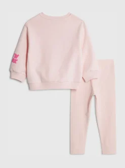 River Island Pink New York City Sweatshirt & Leggings Set