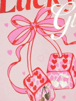 River Island Pink Paris Heart Sweatshirt