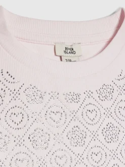 River Island Pink RI Hotfix Baby T-Shirt
