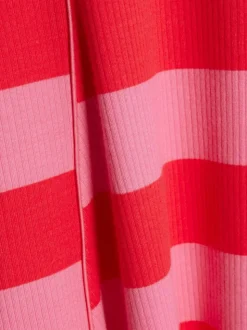 River Island Pink Rugby Stripe Polo Dress