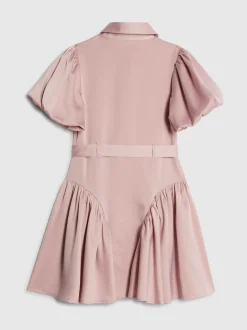 River Island Pink Satin Prom Dress