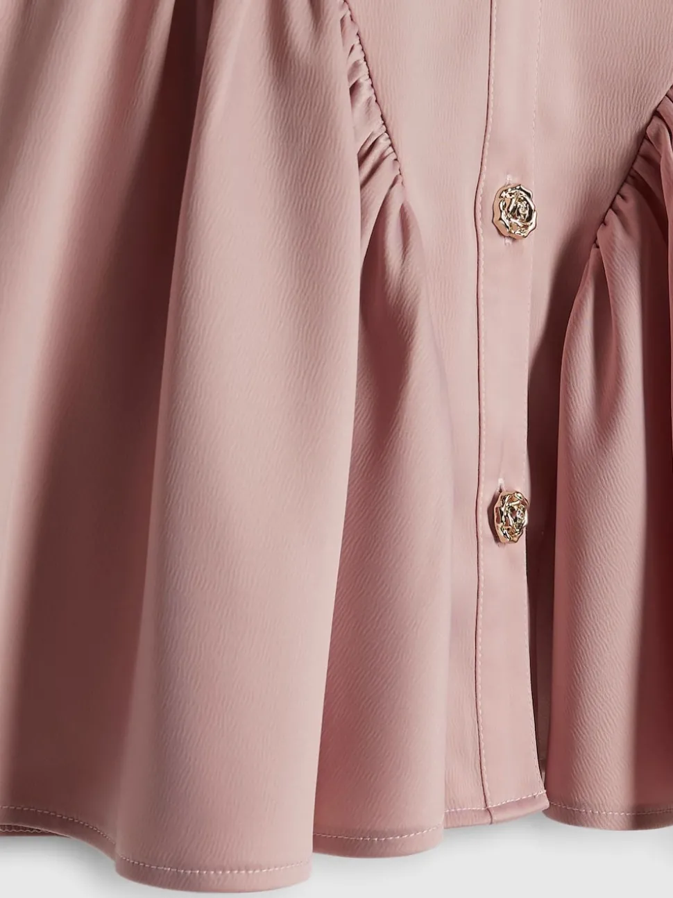 River Island Pink Satin Prom Dress