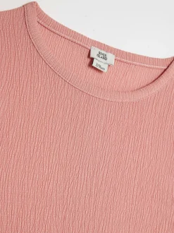 River Island Pink Textured Baby T-Shirt & Rara Skirt Set