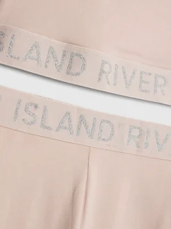 River Island Pink Waist Band Top and Kickflare Set