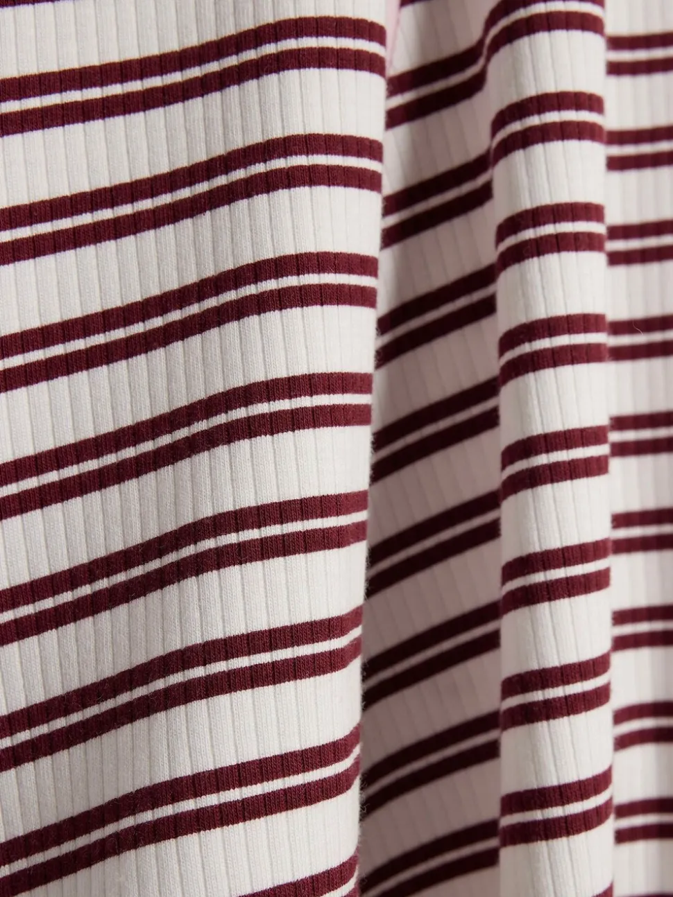 River Island Red Long Sleeve Stripe Polo Dress