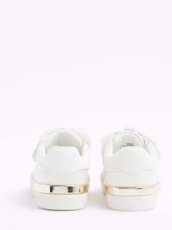River Island White Bow Trainers