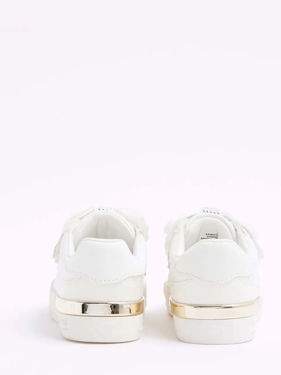 River Island White Bow Trainers