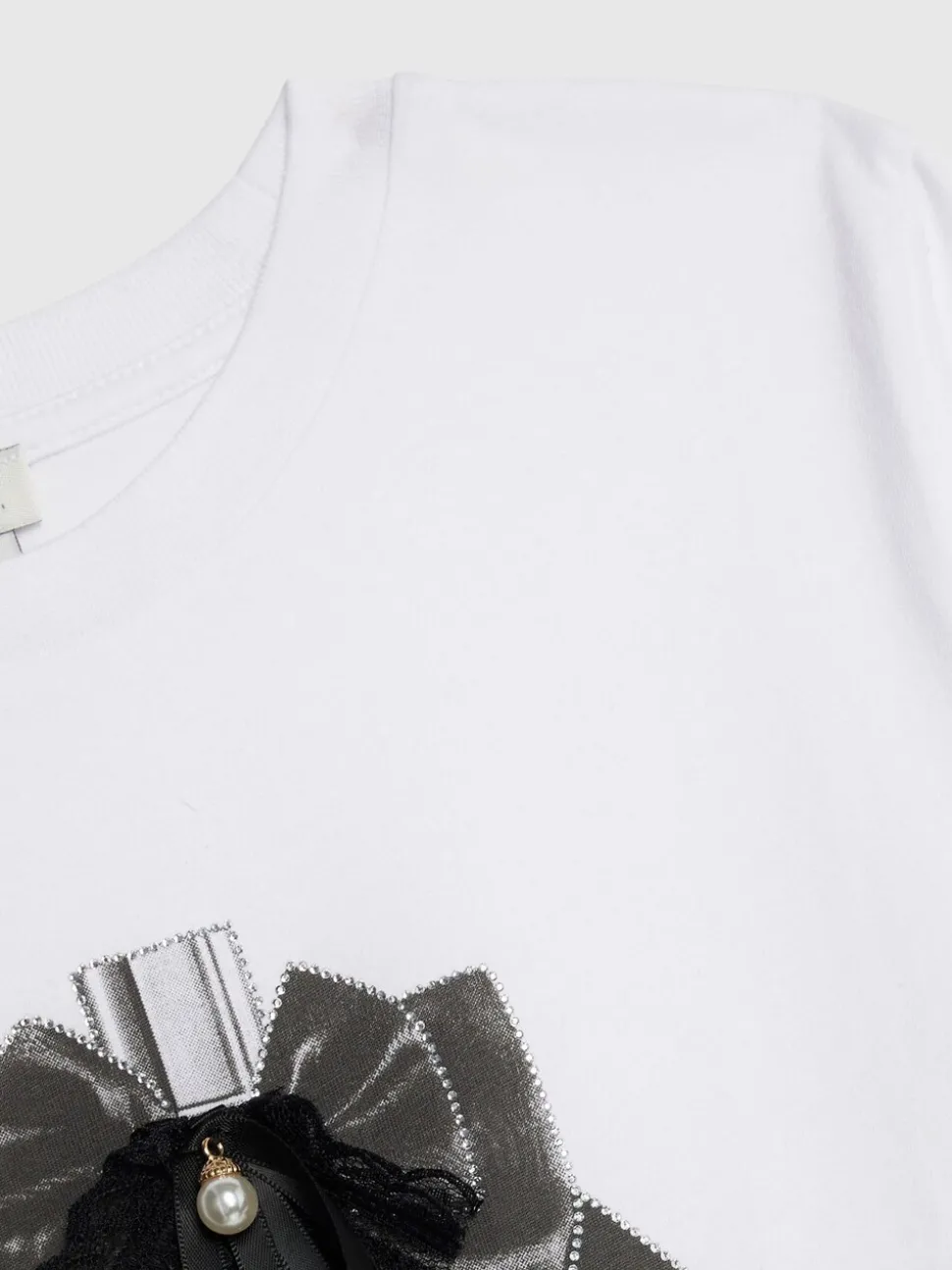 River Island White Hotfix Perfume T-Shirt