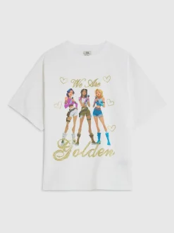 River Island White K Pop We Are Golden Girl T-Shirt