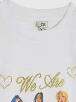 River Island White K Pop We Are Golden Girl T-Shirt