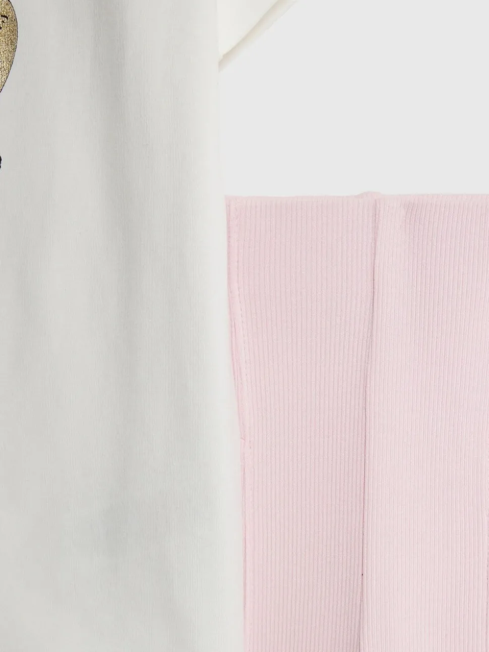 River Island White Lamour Paris Top & Kickflare Set