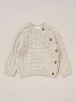 Rock-A-Bye Baby Boutique Baby Grey Knit Cardigan and Footed Leggings Set