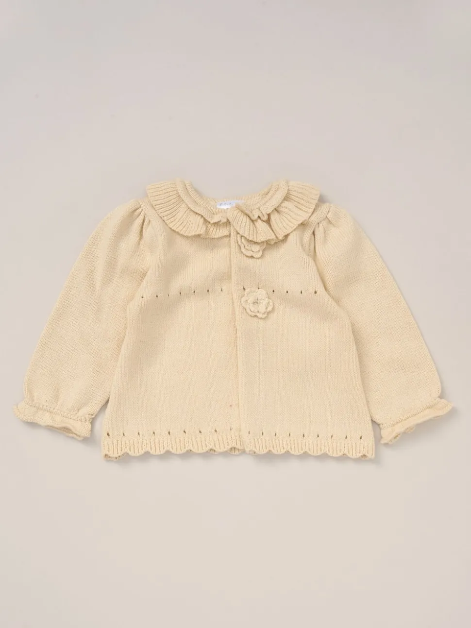 Rock-A-Bye Baby Boutique Baby Knit White Cardigan and Leggings Set