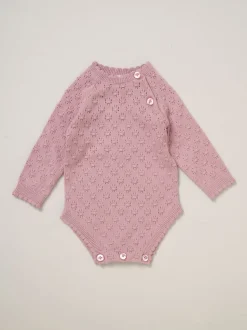 Rock-A-Bye Baby Boutique Baby Pink Knit Bodysuits Leggings and Hats Set 3-Piece
