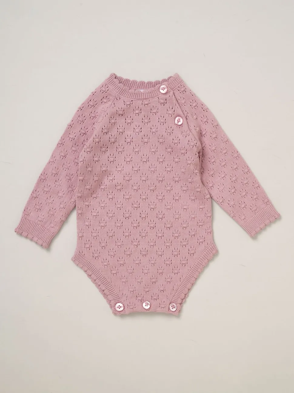 Rock-A-Bye Baby Boutique Baby Pink Knit Bodysuits Leggings and Hats Set 3-Piece