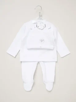 Rock-A-Bye Baby Boutique Baby Quilted Top, Trousers and Hat Set