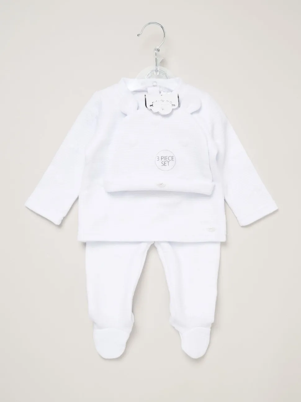 Rock-A-Bye Baby Boutique Baby Quilted Top, Trousers and Hat Set