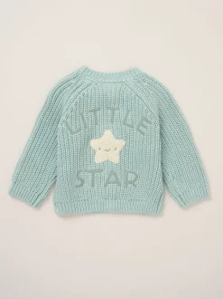 Rock-A-Bye Baby Boutique Cardigan with Embroidery Back Detail