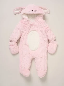 Rock-A-Bye Baby Boutique Pink Bunny Pramsuit