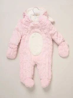 Rock-A-Bye Baby Boutique Pink Bunny Pramsuit