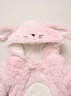 Rock-A-Bye Baby Boutique Pink Bunny Pramsuit