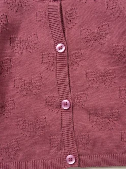Rock-A-Bye Baby Boutique Pink Baby Knit Cardigan and Leggings Set