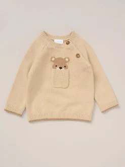 Rock-A-Bye Baby Boutique True Knit Brown Cardigan Trousers Outfit Set