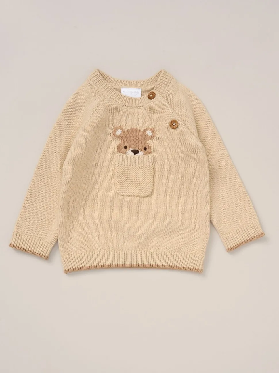 Rock-A-Bye Baby Boutique True Knit Brown Cardigan Trousers Outfit Set
