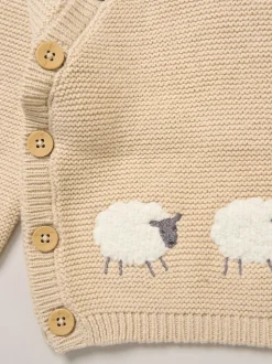Rock-A-Bye Baby Boutique True Knit Elephant Cardigan And Footed Trousers Outfit Set