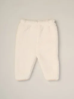 Rock-A-Bye Baby Boutique White 3-Piece Teddy Gilet, Bodysuit and Footed Trousers Set