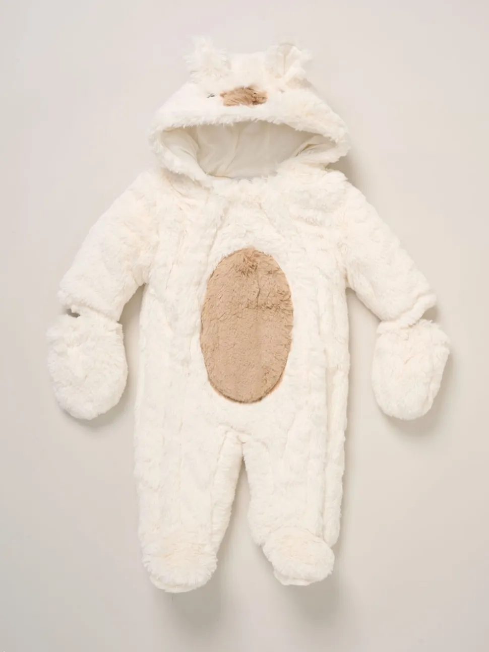 Rock-A-Bye Baby Boutique White Bear Pramsuit
