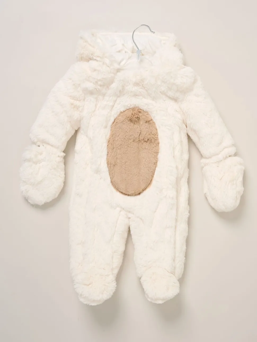 Rock-A-Bye Baby Boutique White Bear Pramsuit