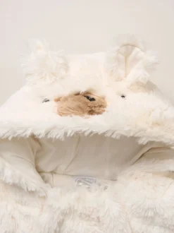 Rock-A-Bye Baby Boutique White Bear Pramsuit
